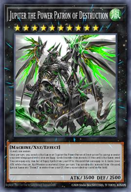 Jupiter the Power Patron of Destruction Yu-Gi-Oh card