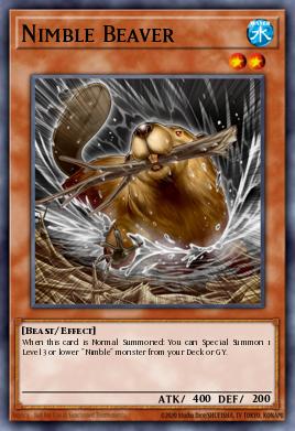 Nimble Beaver Yu-Gi-Oh card