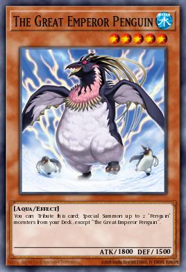 The Great Emperor Penguin Yu-Gi-Oh card