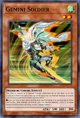 Gemini Soldier Yu-Gi-Oh card