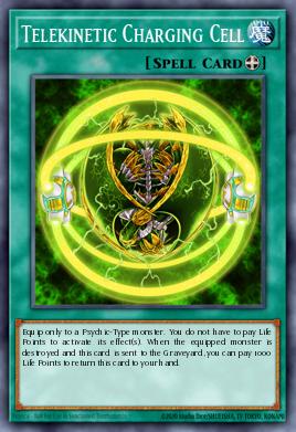Telekinetic Charging Cell Yu-Gi-Oh card