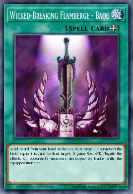 Wicked-Breaking Flamberge - Baou Yu-Gi-Oh card
