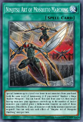 Ninjitsu Art of Mosquito Marching Yu-Gi-Oh card