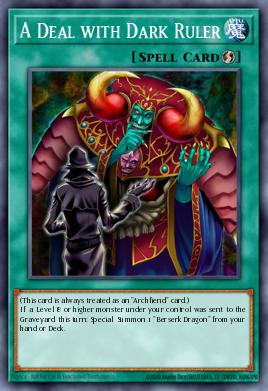 A Deal with Dark Ruler Yu-Gi-Oh card