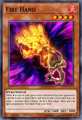 Fire Hand Yu-Gi-Oh card