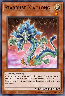 Stardust Xiaolong Yu-Gi-Oh card