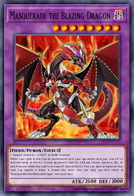 Masquerade the Blazing Dragon Yu-Gi-Oh card