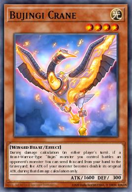 Bujingi Crane Yu-Gi-Oh card