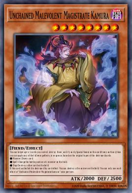 Unchained Malevolent Magistrate Kamura Yu-Gi-Oh card