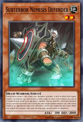 Subterror Nemesis Defender Yu-Gi-Oh card