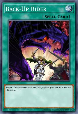 Back-Up Rider Yu-Gi-Oh card