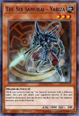 The Six Samurai - Yariza Yu-Gi-Oh card