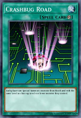 Crashbug Road Yu-Gi-Oh card