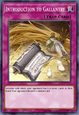 Introduction to Gallantry Yu-Gi-Oh card