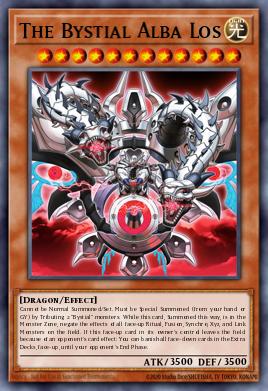The Bystial Alba Los Yu-Gi-Oh card