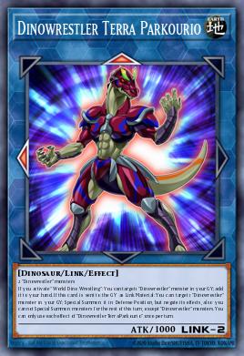 Dinowrestler Terra Parkourio Yu-Gi-Oh card
