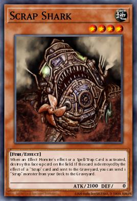 Scrap Shark Yu-Gi-Oh card