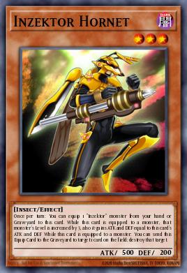 Inzektor Hornet Yu-Gi-Oh card