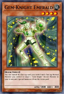 Gem-Knight Emerald Yu-Gi-Oh card