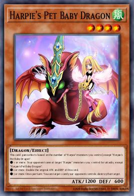 Harpie's Pet Baby Dragon Yu-Gi-Oh card