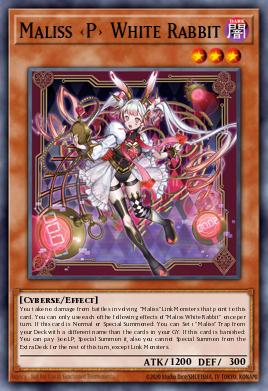 Maliss <P> White Rabbit Yu-Gi-Oh card