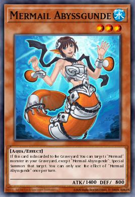 Mermail Abyssgunde Yu-Gi-Oh card