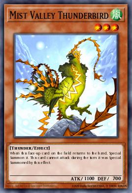 Mist Valley Thunderbird Yu-Gi-Oh card