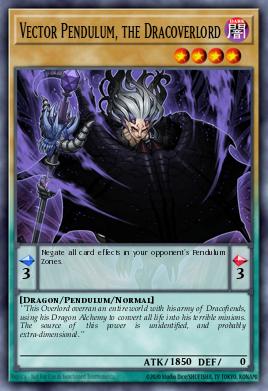 Vector Pendulum, the Dracoverlord Yu-Gi-Oh card