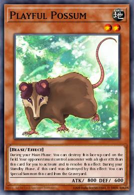 Playful Possum Yu-Gi-Oh card
