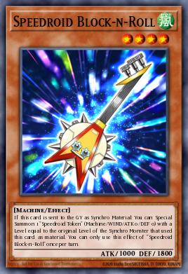 Speedroid Block-n-Roll Yu-Gi-Oh card