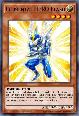 Elemental HERO Flash Yu-Gi-Oh card
