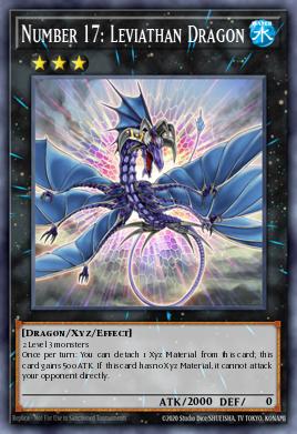 Number 17: Leviathan Dragon Yu-Gi-Oh card