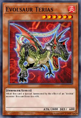 Evolsaur Terias Yu-Gi-Oh card