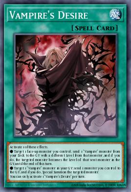 Vampire's Desire Yu-Gi-Oh card
