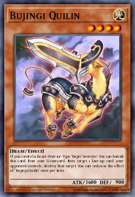 Bujingi Quilin Yu-Gi-Oh card