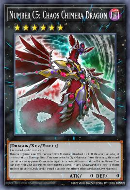 Number C5: Chaos Chimera Dragon Yu-Gi-Oh card