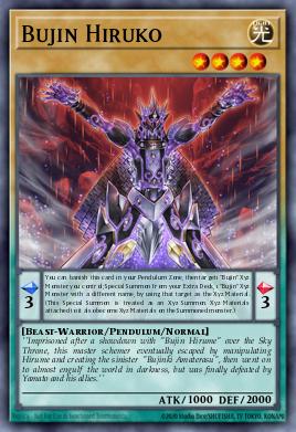 Bujin Hiruko Yu-Gi-Oh card