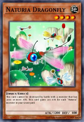 Naturia Dragonfly Yu-Gi-Oh card