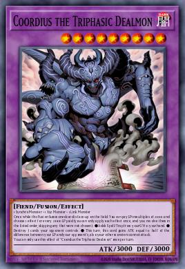 Coordius the Triphasic Dealmon Yu-Gi-Oh card