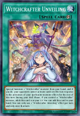 Witchcrafter Unveiling Yu-Gi-Oh card