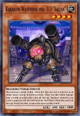 Karakuri Watchdog mdl 313 "Saizan" Yu-Gi-Oh card