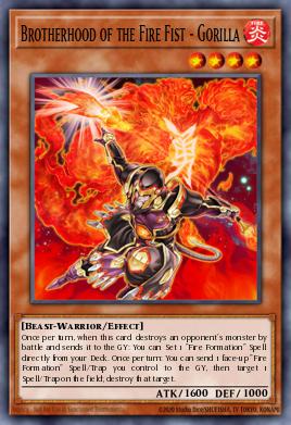 Brotherhood of the Fire Fist - Gorilla Yu-Gi-Oh card