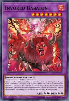 Invoked Babalon Yu-Gi-Oh card