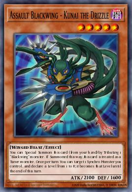 Assault Blackwing - Kunai the Drizzle Yu-Gi-Oh card