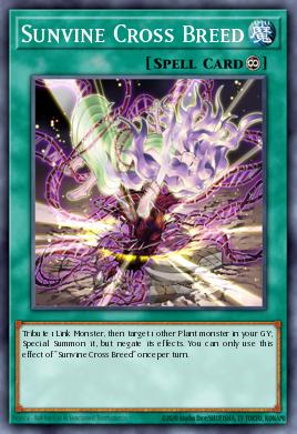Sunvine Cross Breed Yu-Gi-Oh card