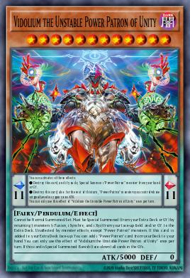 Vidolium the Unstable Power Patron of Unity Yu-Gi-Oh card