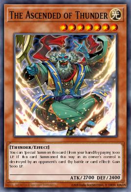 The Ascended of Thunder Yu-Gi-Oh card