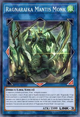 Ragnaraika Mantis Monk Yu-Gi-Oh card