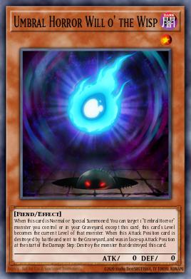 Umbral Horror Will o' the Wisp Yu-Gi-Oh card