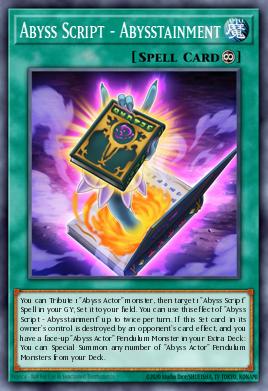 Abyss Script - Abysstainment Yu-Gi-Oh card